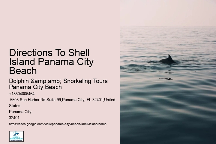 Directions To Shell Island Panama City Beach
